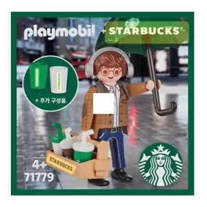PLAYMOBIL X STARBUCKS Korea Limited Edition KIM Figure 71779 Buddy - Picture 1 of 7