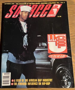 THE SOURCE MAGAZINE VOL 1 #5 OCTOBER 1990 - RARE EARLY ISSUE LL COOL JAY - Picture 1 of 2
