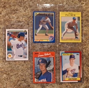 (5) Dean Palmer 1990 Upper Donruss Topps Score Rookie card RC 1991 Fleer Rangers - Picture 1 of 11