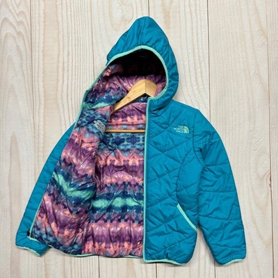 The North Face Girls Small 7/8 Reversible Perrito Insulated Full-Zip Hood Jacket - Image 1 of 4