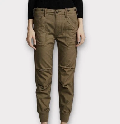 Pantalones de chándal Vince para mujer talla 2 carga militar informales verde oliva militar Foto 1 de 4