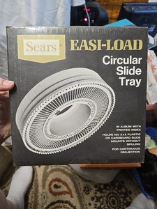 Sears Easi-Load Circular Slide Tray Holds 100 2x2 NOS Sealed Printed Index - Picture 1 of 4
