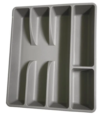 Bandeja de talheres para gaveta de cozinha IKEA SMACKER cinza 31cm x 26cm - Imagem 1 de 4