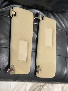 02-08 BMW E65 745I 745Li TAN LEFT & RIGHT DRIVER & PASSENGER SUN VISOR PAIR - Picture 1 of 7