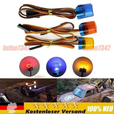 1/3* Auto RC LED Warnleuchte Rundumleuchte Rundumlicht Lampe 5 LED Aluhalterung - Bild 1 von 4