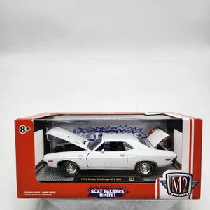 New M2 Machines 1:24 1970 Dodge Challenger R/T 440 Scat Packers R74 19-13 White - Picture 1 of 12