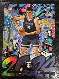 2024-25 Panini Totally Certified Graffiti Zach Edey Memphis Grizzlies Rookie RC - Picture 1 of 2