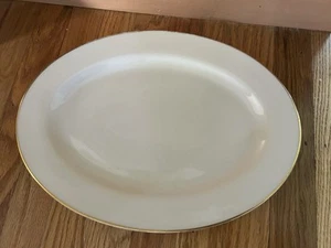 LENOX IVORY SPECIAL WITH GOLD TRIM 13.5” PLATTER - Picture 1 of 6