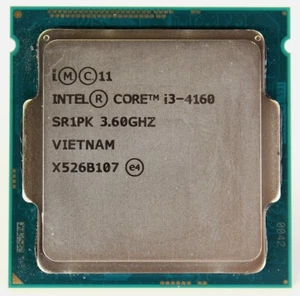 4th Gen Intel Core i3-4160 LGA1150 CPU Processor 3.60GHz Dual Core 54W SR1PK - Picture 1 of 2