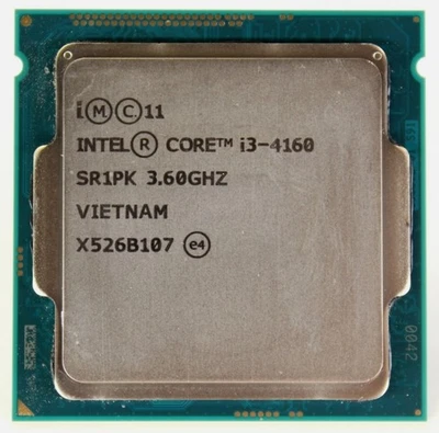 4th Gen Intel Core i3-4160 LGA1150 CPU Processor 3.60GHz Dual Core 54W SR1PK - Image 1 of 2