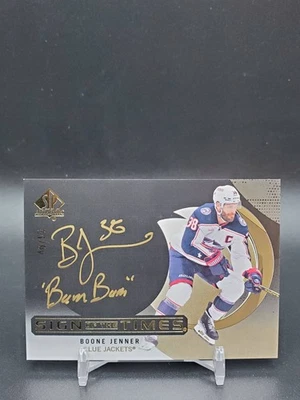 2024-25 SP Authentic Boone Jenner SOTT-BJ Sign of the Times Auto Inscribed /99 - Image 1 of 2