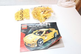 lego 8143 setnr. incomplete set lego racers book 2 Ferrari yellow
