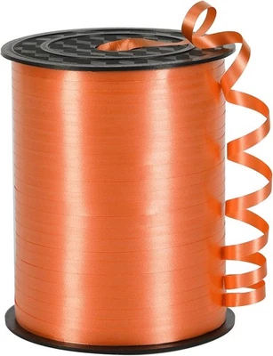 Cinta naranja, cinta rizadora de 3/16 pulgadas x 500 yardas para regalo  Foto 1 de 4