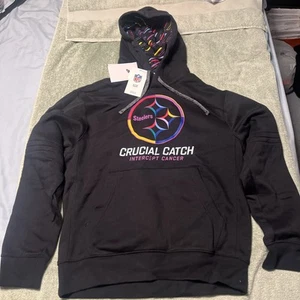 Felpa con cappuccio Nike NFL Pittsburgh Steelers Crucial Catch Pullover Small nuova - Foto 1 di 5