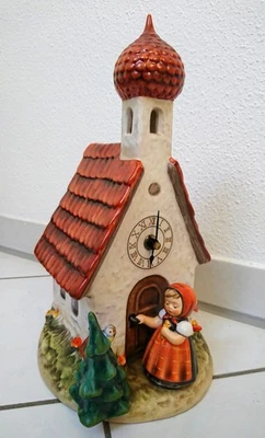 Hummel Figur Bergkirchlein Großfigur 29cm Uhr Goebel Century The Love Lives On  - Bild 1 von 4