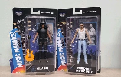 Freddie Mercury and Slash Bundle 2 Music Maniacs: Rock 6"  Action Figures - Image 1 of 4