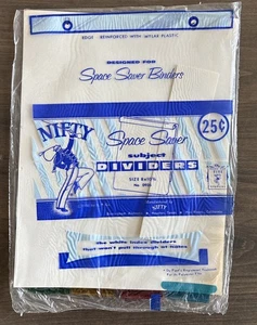 Nuevo 1958 de colección. Pack de divisores de sujeto Nifty Space Saver 8” X 10 1/2” No. 0935 - Imagen 1 de 4