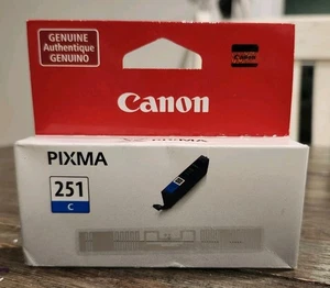 Genuine Canon PIXMA 251 Cyan / Blue Ink Cartridge - Picture 1 of 5