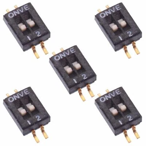 5 x 2 Way Half Pitch SMD DIL Switch 1.27mm - Picture 1 of 1