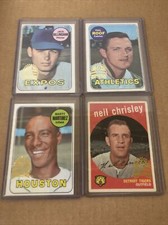 4 different 2008 & 2018 Topps Heritage 50th Anniversary Buybacks