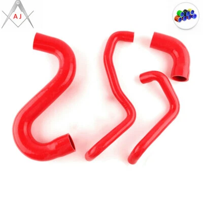 Red For Ford Mustang GT 2015 2016 2017 2018 2019 Silicone Radiator Coolant Hose - Image 1 of 3