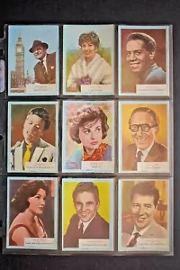 1958 A&BC *WHO-Z-AT STAR* COMPLETE 70 CARD SET VG/EX **RARE** - Foto 1 di 9