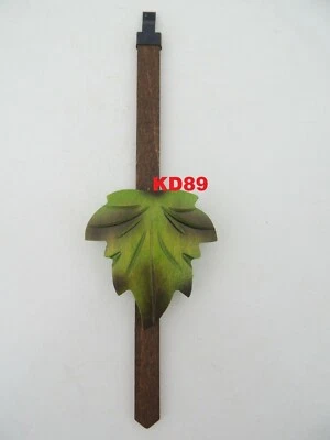 Balancier pour horloge pendule coucou feuille de vigne Moyen Modèle Vert - Photo 1/2