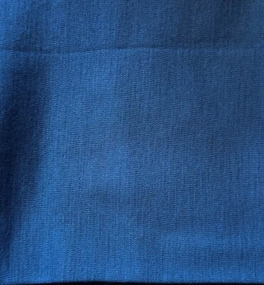 1 yd; Steel Blue Stretch Wool Fabric; 62" w; Preowned/Unused - Image 1 of 2