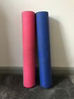 2 x blau rosa rutschfeste weiche Schaumstoff Yoga Pilates Training Fitness Übung Fitnessstudio Matten