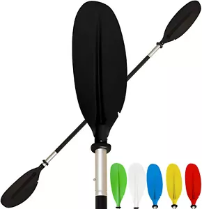 Double-Ended Kayak Paddle 220cm Detachable Lightweight Aluminum Canoe Afloat Oar - Picture 1 of 21