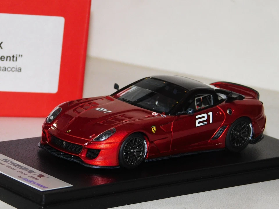 FERRARI 599XX VERSIONE CLIENTI ROSSO FUOCO / VINACCIA #21 LOOKSMART LS368F 1/43 - Immagine 1 di 1