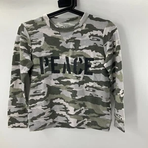Chaser Girls Camo Peace Crew Neck Long Sleeve Pullover Sweatshirt Multi Size 7 - Picture 1 of 5