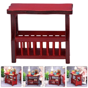 Mini Simulation Retro Magazine Shelf Dollhouse Living Room Furniture - Picture 1 of 12