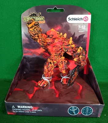 Schleich Eldrador Creatures #42477 Golem de lava con hacha de fuego, ¡nuevo en paquete!! Foto 1 de 3