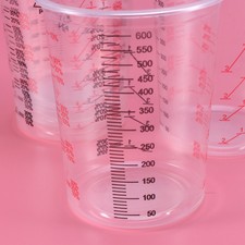 5pz Misurino Monouso Coppa di Vernice Plastica Trasparente Bicchiere di Plastica