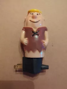 Vintage Flintstones Barney Rubble Early 80s Plug In Night Light w/ Switch Works - Picture 1 of 2