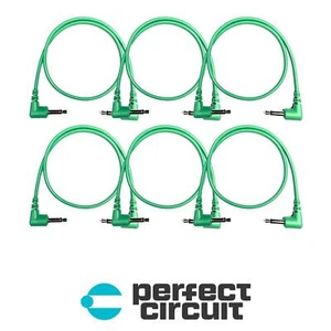 Tendrils Right Angle Cable 6-Pack 30CM (Emerald) EURORACK NEW PERFECT CIRCUIT - Picture 1 of 2