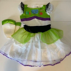 Disney Pixar Buzz Lightyear Halloween Costume Dress Up with Boots Sz 7/8 - Picture 1 of 8