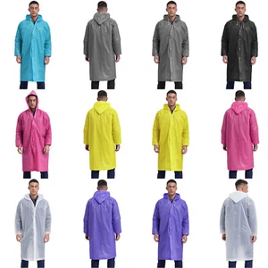 Mens Raincoat Waterproof Rain Jacket Adults Poncho Outdoor Workwear Windproof - Picture 1 of 73
