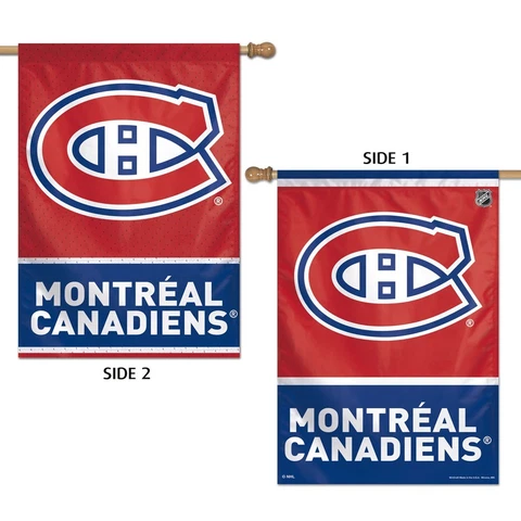 MONTREAL CANADIENS LOGO 28"X40" DOUBLE SIDED BANNER FLAG BRAND NEW WINCRAFT Cover