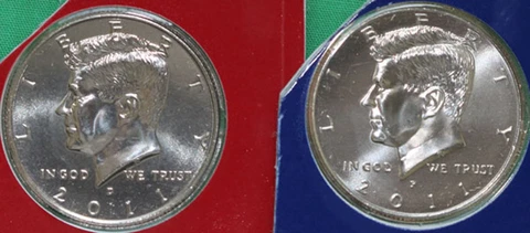 2011 P and D Kennedy Half Dollar Coin from US Mint Set 2 BU Cello Fifty Cent UNC Cover