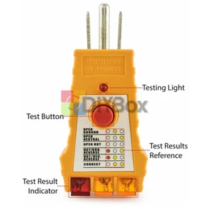 Tester presa 110V con tester presa controllo GFCI per prese AC standard - Foto 1 di 8