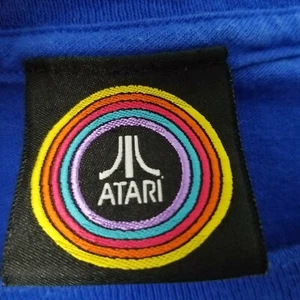 ATARI Official T-Shirt Retro Throwback Video Game Blue Logo Graphic USA Men XL * - Bild 1 von 10