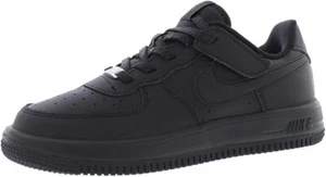 Little Kid's Nike Air Force 1 Low EasyOn Black/Black (FN0237 001) - Picture 1 of 4