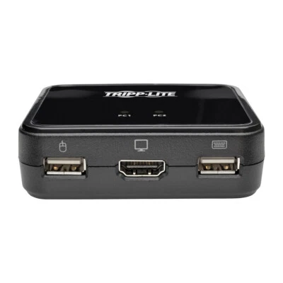 Tripp Lite 2Port USB Cable KVMSwitch w/Audio/Video Cables USB Peripheral Sharing - Image 1 of 4