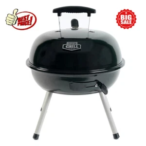 14,5" Tragbarer Stahl Holzkohlegrill Heckklappe Picknick mit verstellbarem Luftdämpfer - Bild 1 von 12