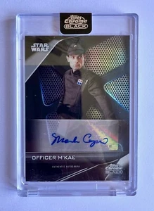 Topps - 2023 Chrome Black Star Wars Officer M` Kae Mark Capri Autograph A-Ca - Imagen 1 de 13