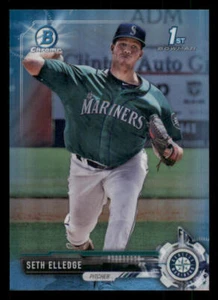 2017 Bowman Chrome Draft Sky Blue Refractors #BDC3 Seth Elledge /399 - Picture 1 of 2