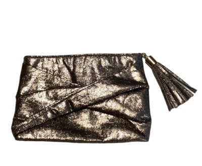 Women Silver Metallic clutch with Card Slots And Tassel from Cato - Image 1 of 4