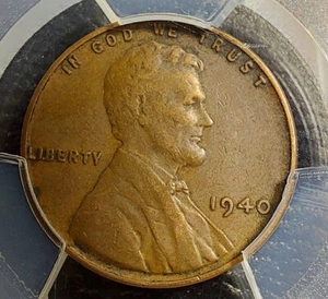 USA Coins: 1940 US wheat cent PCGS VF 35, relatively rare coin. - Picture 1 of 2